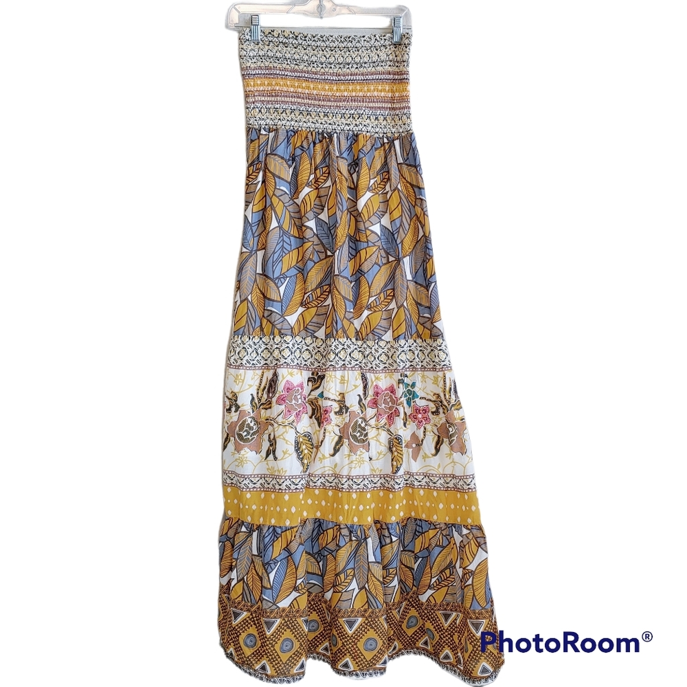Forever 21 Maxi Dress Halter Boho Sz S - Picture 2 of 10